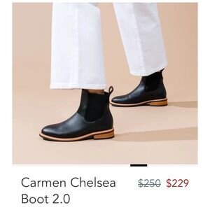 Anthropologie Nisolo Carmen Chelsea Boot 2.0
Black Leather Lug Sole Women US 11